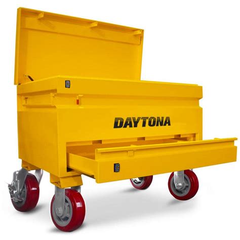 metal site storage boxes|site tool box on wheels.